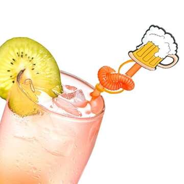 Straw Cover Kid Reusable Drinking Straw Lids Stanley Cup Straw Accessories Splash Straw Protector Portable Straw Toppers Dust Straw Caps Decoration (9Pcs) (GJT05)