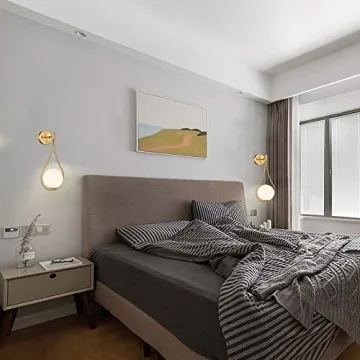 HOLKIRT Mid-Century Globe Wall Sconce for Elegant Lighting