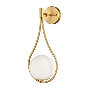 HOLKIRT Mid-Century Globe Wall Sconce for Elegant Lighting