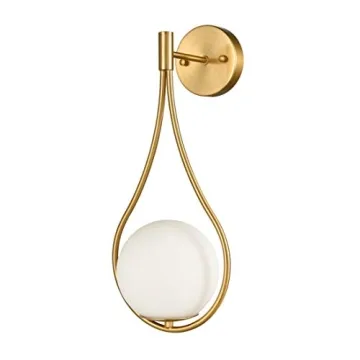 HOLKIRT Mid-Century Globe Wall Sconce for Elegant Lighting