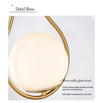 HOLKIRT Mid-Century Globe Wall Sconce for Elegant Lighting