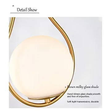 HOLKIRT Mid-Century Globe Wall Sconce for Elegant Lighting