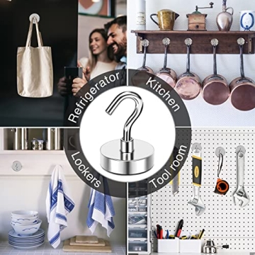 MIKEDE Magnetic Hooks for Cruise Cabin - 80 Lbs Capacity