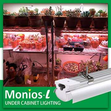 Monios-L T8 LED Lamp Hanging Clips for LED Tube Lights Pack of 6