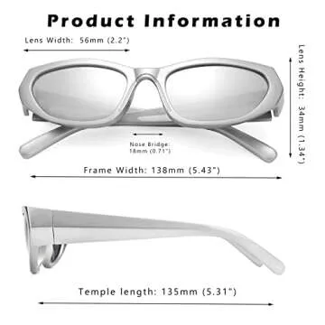 Stylish COASION Wrap Around Sunglasses with UV400 Protection