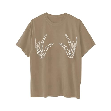 Avanova Women's Skull Oversized Tee for Casual Style