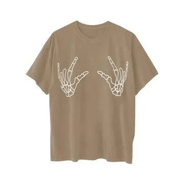 Avanova Women's Skull Oversized Tee for Casual Style