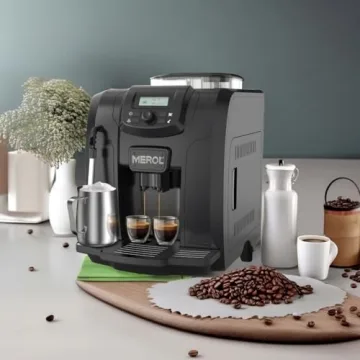MEROL 19 Bar Automatic Espresso Machine with Grinder & Frother