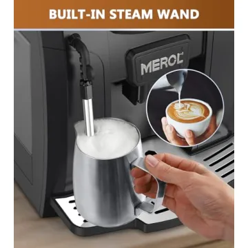 MEROL 19 Bar Automatic Espresso Machine with Grinder & Frother