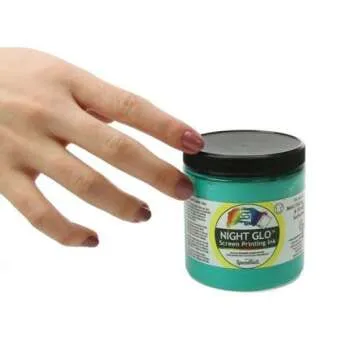 Speedball Night Glow Screen Printing Ink, 8 oz Green