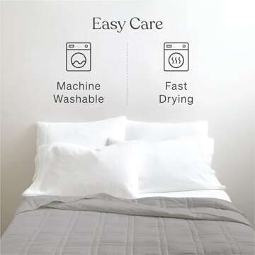 Baloo Weighted Blanket for Adults 12 lb Throw (Silver Sage, 42"x72") | Cooling & 100% Cotton | Machine Washable & Dryer Safe | Glass Microbead Fill