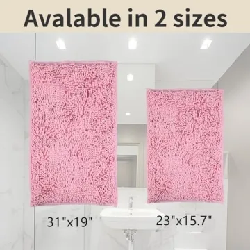 Luxurious ZiYiJuan Chenille Bath Mats Set for Comfort