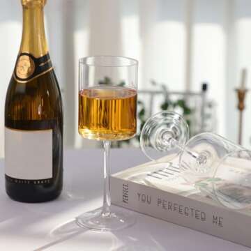 Moretoes 14oz Wine Glasses Set of 2 for All Occasions