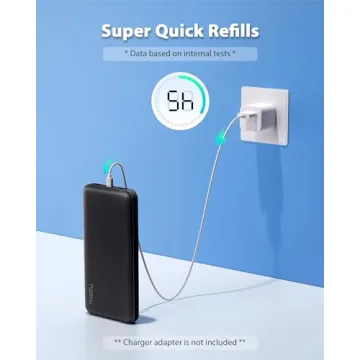 Miady 2-Pack 10000mAh Portable Charger Slim & Fast Charging