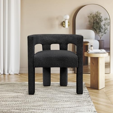 Meridian Furniture Modern Boucle Accent Chair | Cozy & Stylish