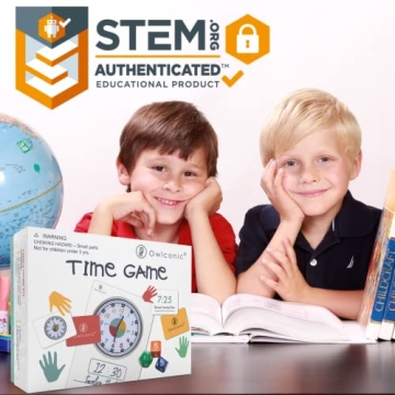 OWLCONIC Learning Time Game - Learn to Tell Time Easily