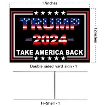 Trump 2024 Double Sided Yard Signs Durable