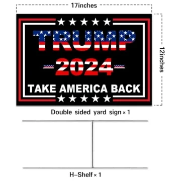 Trump 2024 Double Sided Yard Signs Durable