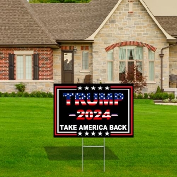 Trump 2024 Double Sided Yard Signs Durable