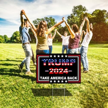 Trump 2024 Double Sided Yard Signs Durable