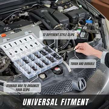 SunplusTrade 240 Pcs Bumper Retainer Clips Kit