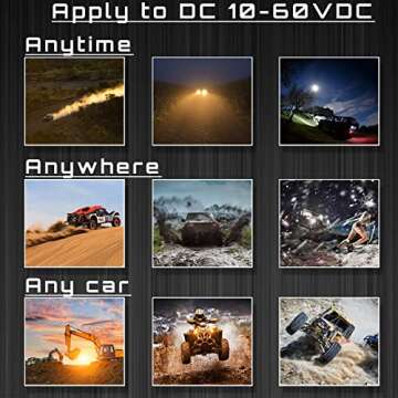 Lightboss 7 Inch Slim LED Light Bar 60W 6000lm 12V-60V for Truck ATV UTV Jeep Boat Golf Cart Land Mower Trailer Car Off-Road Driving Fog Pods, Rack Front Bumper Grille Waterproof Bar,1Pack