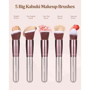 Makeup Brushes Makeup Brush Set, BESTOPE PRO Makeup Brushes Kit, 16Pcs Professional Makeup Brush Set for Eye and Face, Foundation Powder Concealers Blush Eyeshadow Brush Make UP Brushes Kit Champagne