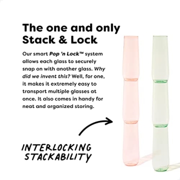 TOSSWARE POP 9oz Flute - Unbreakable & Recyclable Champagne Glasses