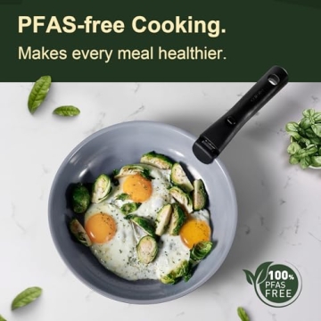 CAROTE 17PCS Non Stick Ceramic Cookware Set for Healthy Cooking