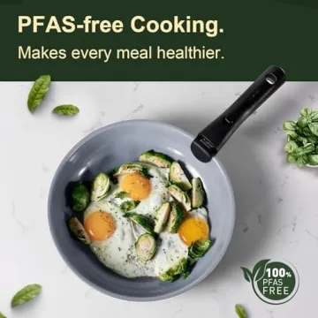 CAROTE 17PCS Non Stick Ceramic Cookware Set for Healthy Cooking