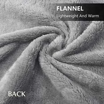 forestfish Wearable Flannel Blanket with Pockets, Cozy Soft Plaid Throws Blanket for Lap Bed Sofa Office Airplane Travel