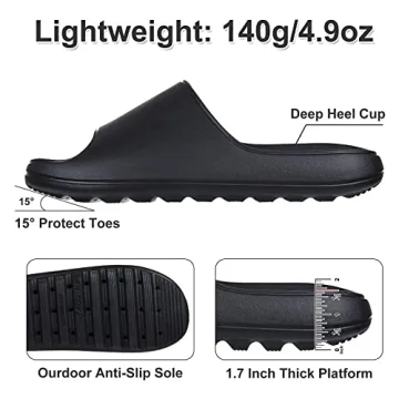 Comfortable Platform Pillow Sandals for Men and Women