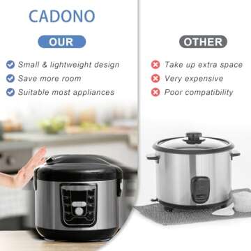 1 inch 24PCS Furniture Sliders for Carpet,Chair Legs Floors Protectors,Kitchen Appliance Sliders, Self Adhesive Small Appliance Slider for Counter, for Most Countertop Coffee Makers,Kitchen Aid