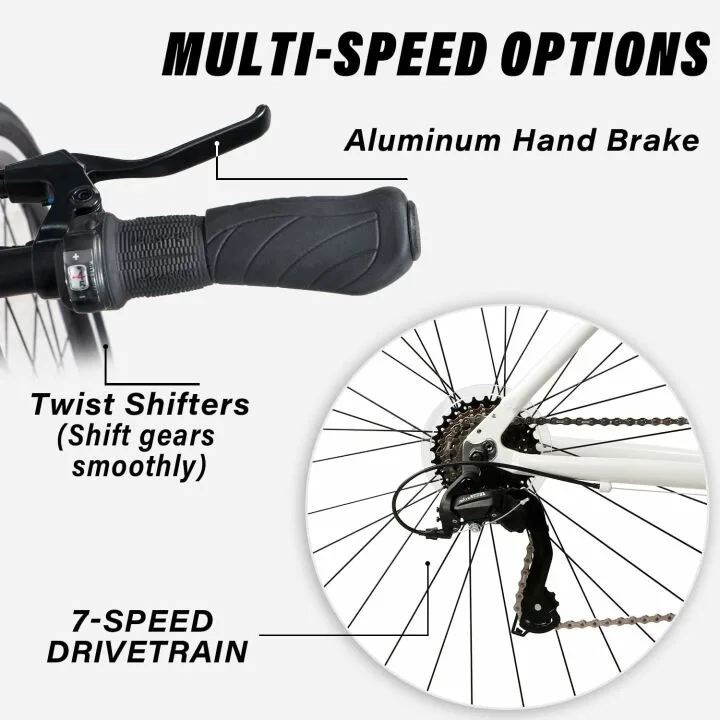 AVASTA Women's Lightweight Road Hybrid Bike 700c