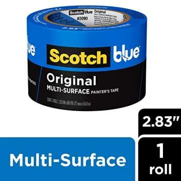 ScotchBlue Original Multi-Surface Painter's Tape, 2.83 In. x 60 Yds, Easy Removal and No Residue