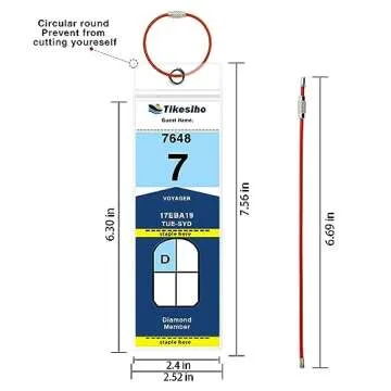 Vibrant Cruise Luggage Tags - 12 Pack for Easy Travel