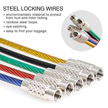 Vibrant Cruise Luggage Tags - 12 Pack for Easy Travel