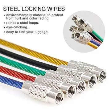 Vibrant Cruise Luggage Tags - 12 Pack for Easy Travel