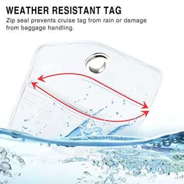 Vibrant Cruise Luggage Tags - 12 Pack for Easy Travel