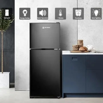 Compact Fox Shack 5 Cu Ft Refrigerator with Freezer
