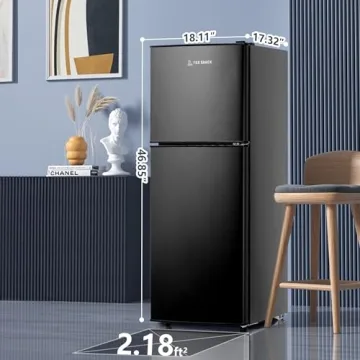 Compact Fox Shack 5 Cu Ft Refrigerator with Freezer