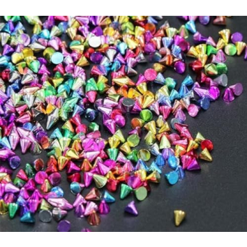 Chunmeng 12 Grid Punk Nail Charms for DIY Art