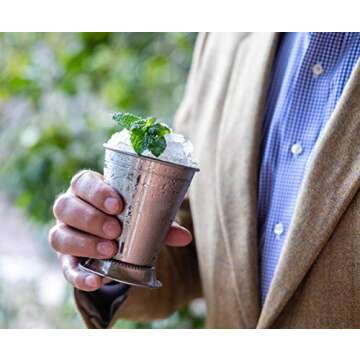 Mint Julep Cups: Stainless Steel Glasses Set of 2 or 4