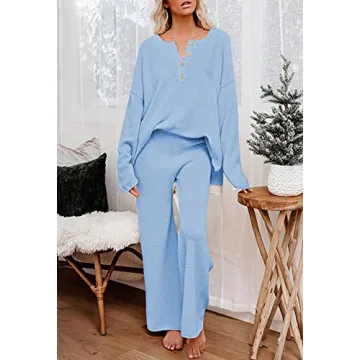 Stylish 2 Piece Knit Outfit Set for Casual Wear