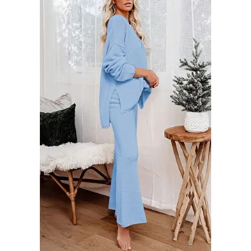 Stylish 2 Piece Knit Outfit Set for Casual Wear