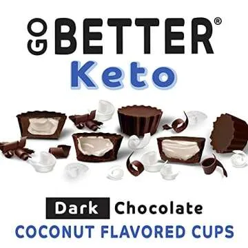 GO BETTER Keto Cups | 1 Net Carb, Gluten Free, No Sugar, No Artificial Sweeteners, Keto Chocolate (Coconut Butter, Small Bags)