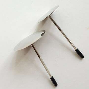 gobaker Flower Nail Decorating Nails 4 Pcs/set, Stainless Steel Cake Cupcake Decor Tools for Icing Flowers Making