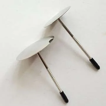 gobaker Flower Nail Decorating Nails 4 Pcs/set, Stainless Steel Cake Cupcake Decor Tools for Icing Flowers Making