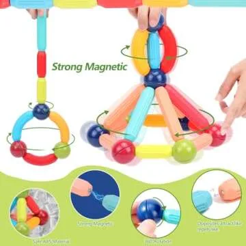 Explore COUOMOXA Magnetic Building Blocks for Kids