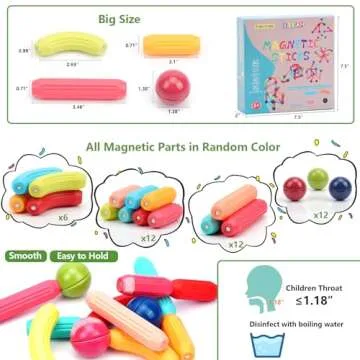 Explore COUOMOXA Magnetic Building Blocks for Kids